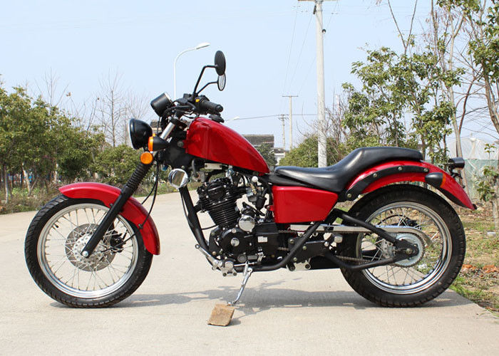 Moto rouge du couperet 250cc 90 km/h de basse consommation pétrolière avec la transmission 5 manuelle