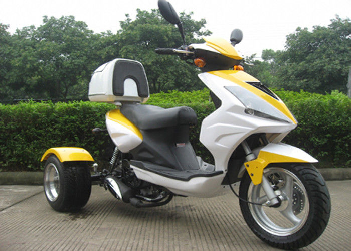 3 scooter de la roue 50cc avec la boîte arrière, moto de 3 rouleurs avec la grande lumière principale