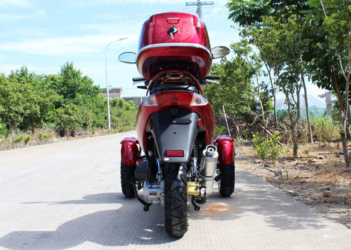 Aérez la course simple refroidie du cylindre 4 de tri moto adulte de la roue 50cc avec la boîte arrière