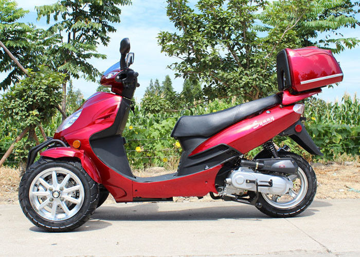 Aérez la course simple refroidie du cylindre 4 de tri moto adulte de la roue 50cc avec la boîte arrière