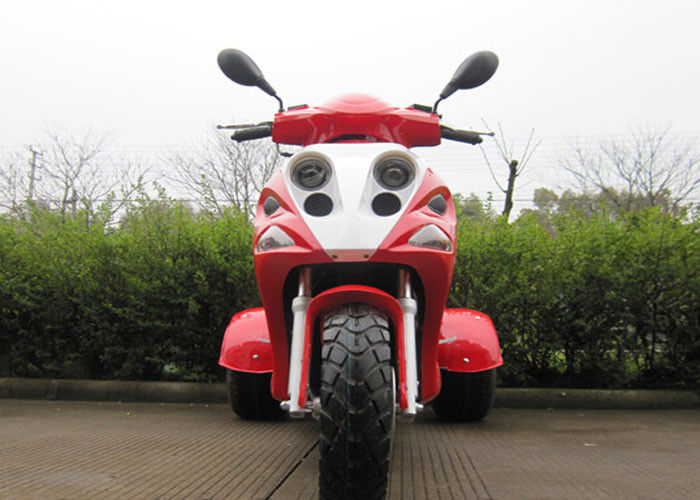 tri course simple refroidie SOHC du cylindre quatre de moto de la roue 50cc par air avec la grande boîte arrière