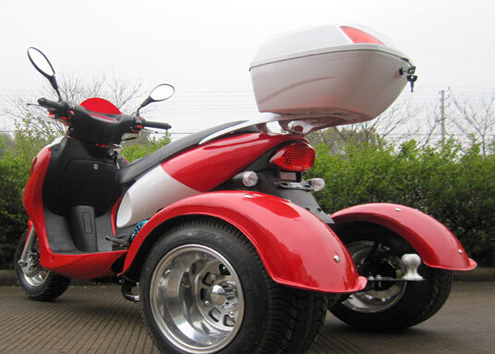 tri course simple refroidie SOHC du cylindre quatre de moto de la roue 50cc par air avec la grande boîte arrière