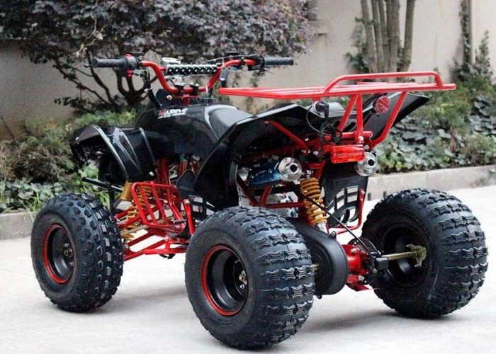 Voitures à quatre roues simples de vélo de quadruple du cylindre 125cc Atv 4 x 4 avec le support arrière/phares lumineux