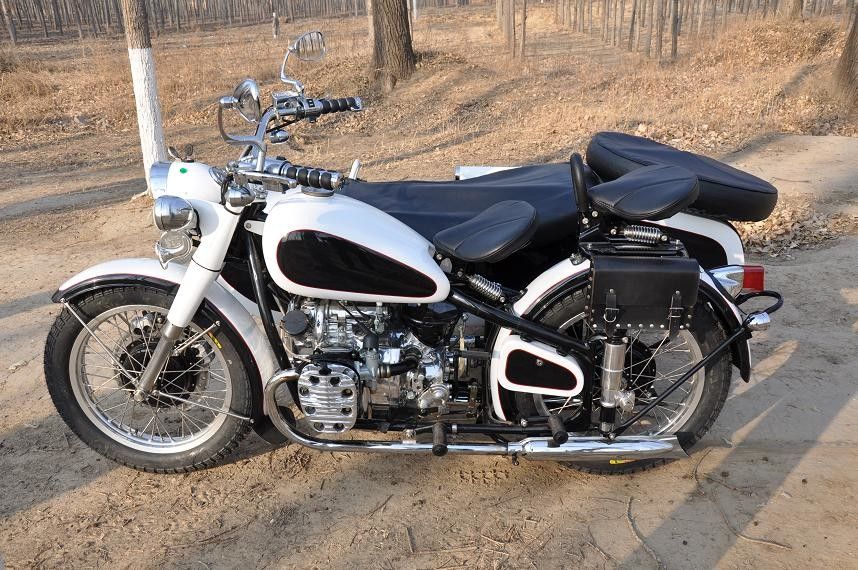 Les motos haute puissance du style 750cc de Changjiang doublent la moto de moteur avec 3 sièges