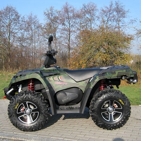 Le double à quatre roues refroidi par l'huile de 400cc Atv/choisissent A - armez avec le décalage électrique de jante en aluminium