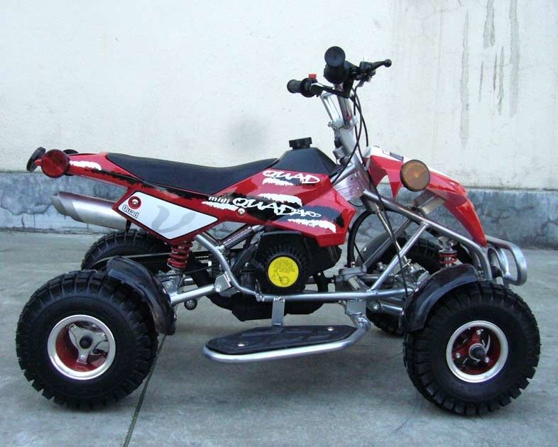 2 - Frottez le vélo de quadruple de 50cc Atv avec le disque avant/arrière amortisseur avant/arrière