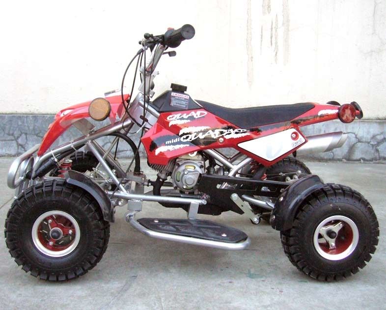 2 - Frottez le vélo de quadruple de 50cc Atv avec le disque avant/arrière amortisseur avant/arrière