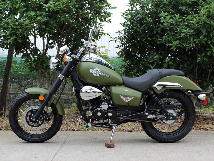 Couperet vert du Bobber 250cc d'armée 90 km/h de basse consommation pétrolière avec la transmission 5 manuelle