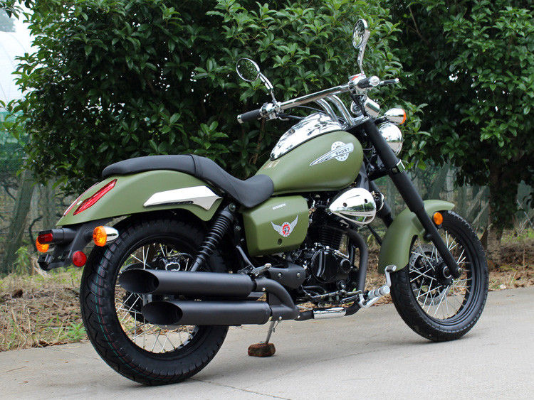 Couperet vert du Bobber 250cc d'armée 90 km/h de basse consommation pétrolière avec la transmission 5 manuelle