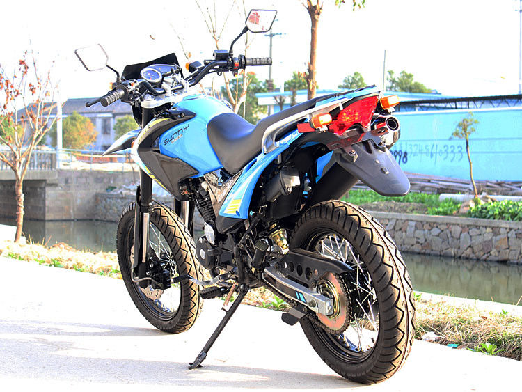 250cc choisissent la moto de vélo de saleté refroidie par air de course du cylindre 4 avec la commande à chaînes