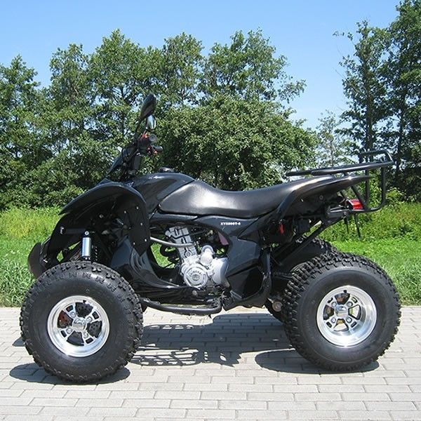 250cc Atv à quatre roues extra de grande taille avec le noir électrique de système de début