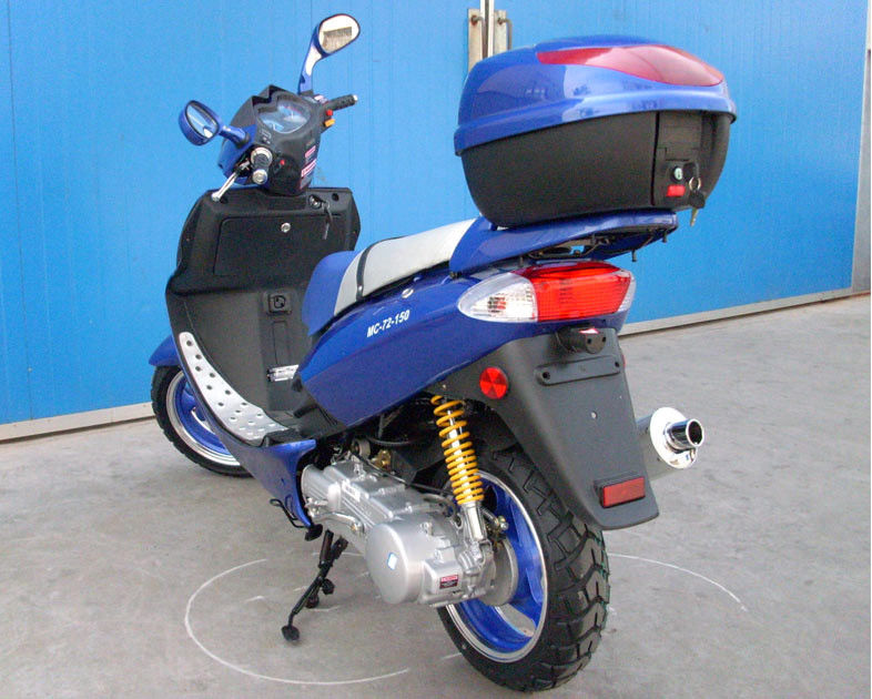 150cc moteur refroidi par air forcé adulte du scooteur CVT avec le commutateur de libération de gaz
