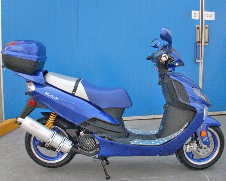 150cc moteur refroidi par air forcé adulte du scooteur CVT avec le commutateur de libération de gaz