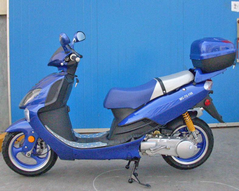 150cc moteur refroidi par air forcé adulte du scooteur CVT avec le commutateur de libération de gaz