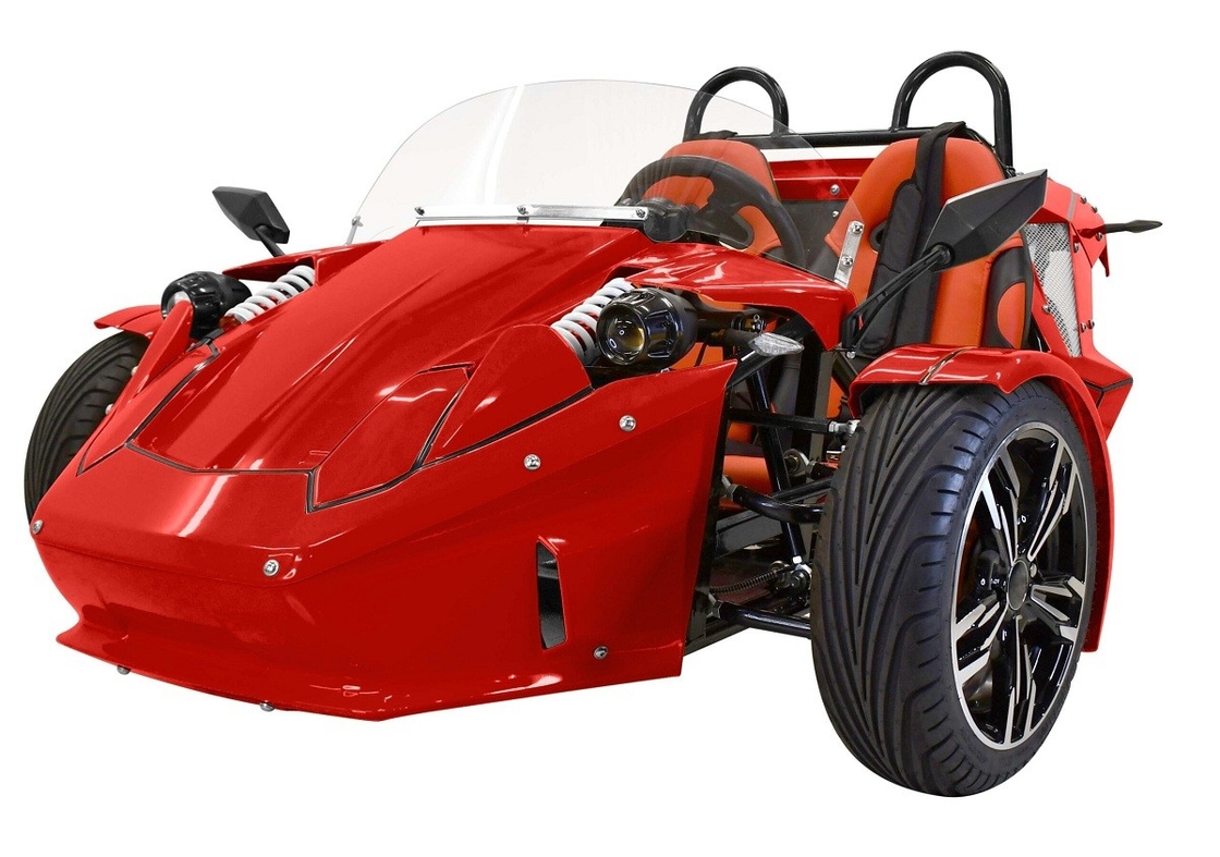 Tri-roue moto E-Spider 72V Trike puissant moteur à entraînement moyen 3000w avec batterie au lithium