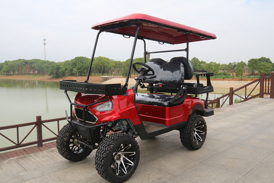 Chariot de golf électrique avec 4 places et support avant 48V/4000W,150A batterie au lithium