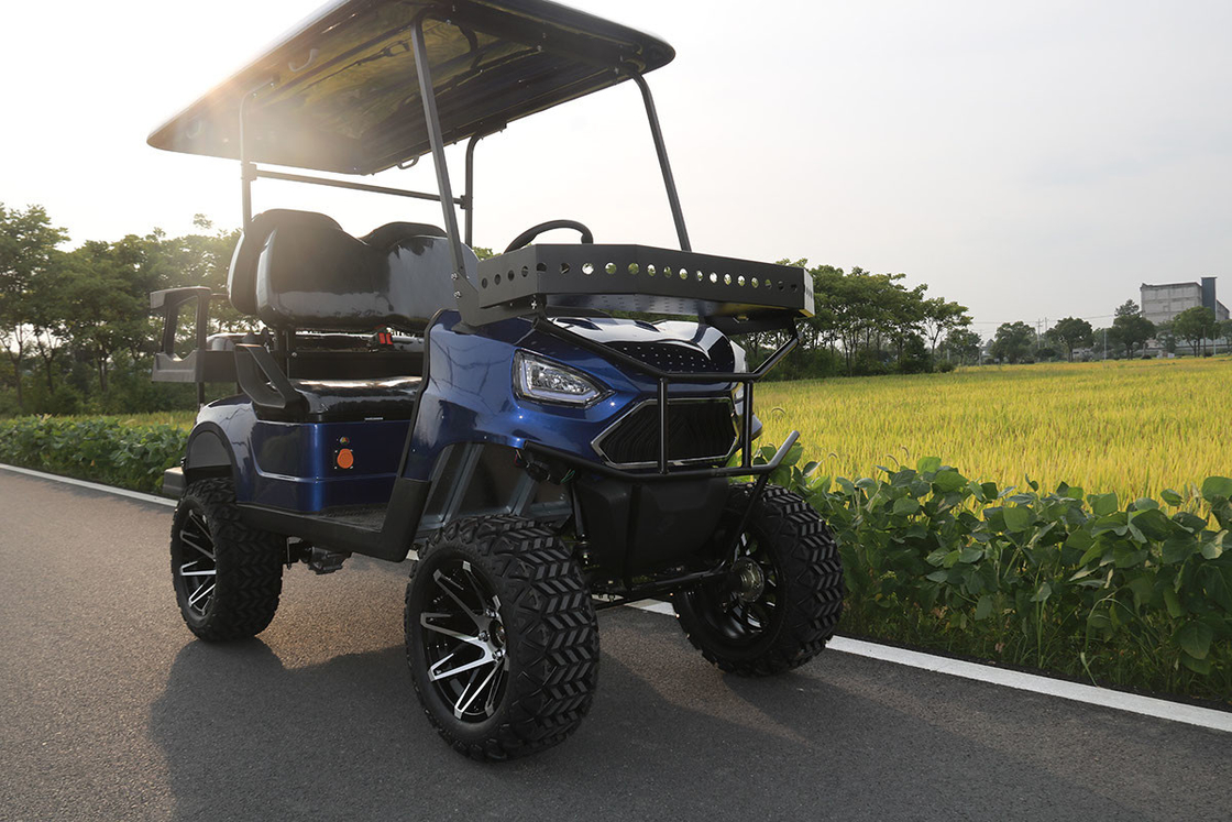 Chariot de golf électrique avec 4 places et support avant 48V/4000W,150A batterie au lithium