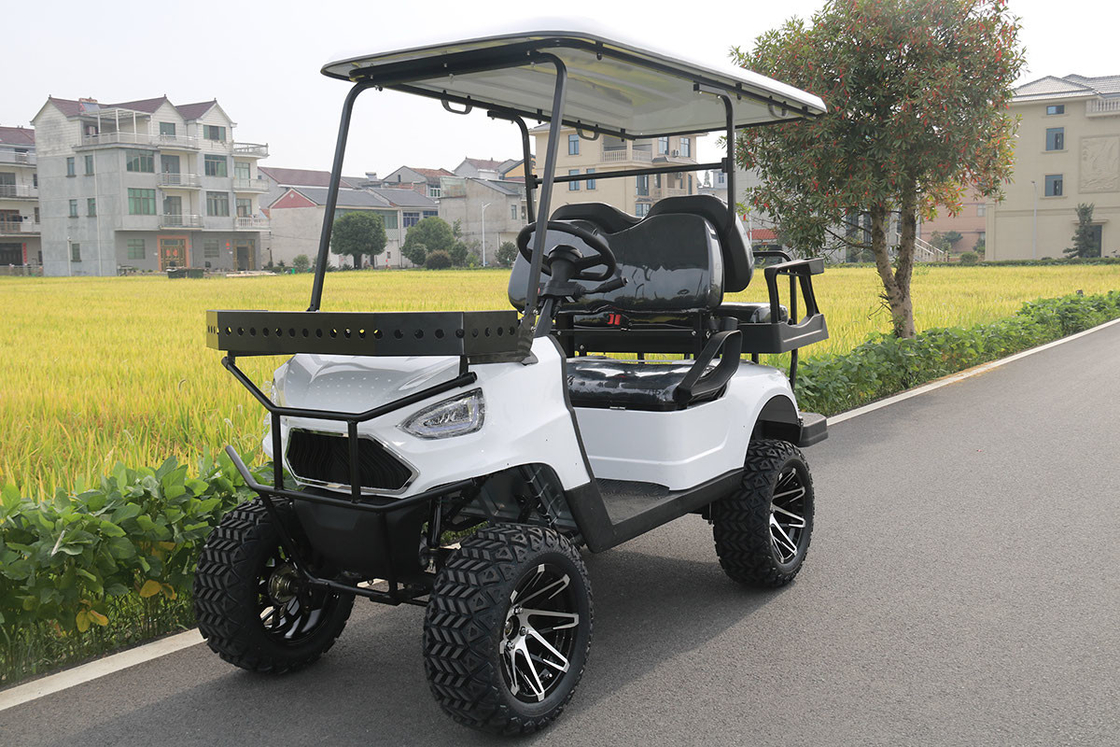 Chariot de golf électrique avec 4 places et support avant 48V/4000W,150A batterie au lithium