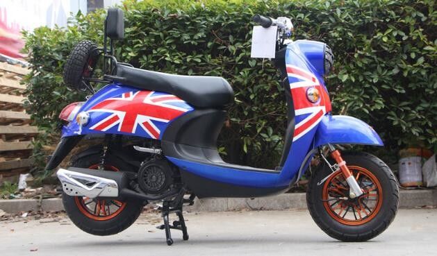 L'air de 4 courses a refroidi le frein à tambour adulte d'arrière de disque d'avant du scooteur 150cc