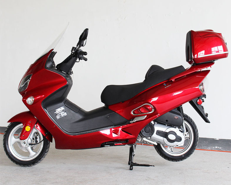 300cc 1 disque frais liquide d'avant de commande par courroie de scooteur adulte de course du cylindre 4/disque d'arrière