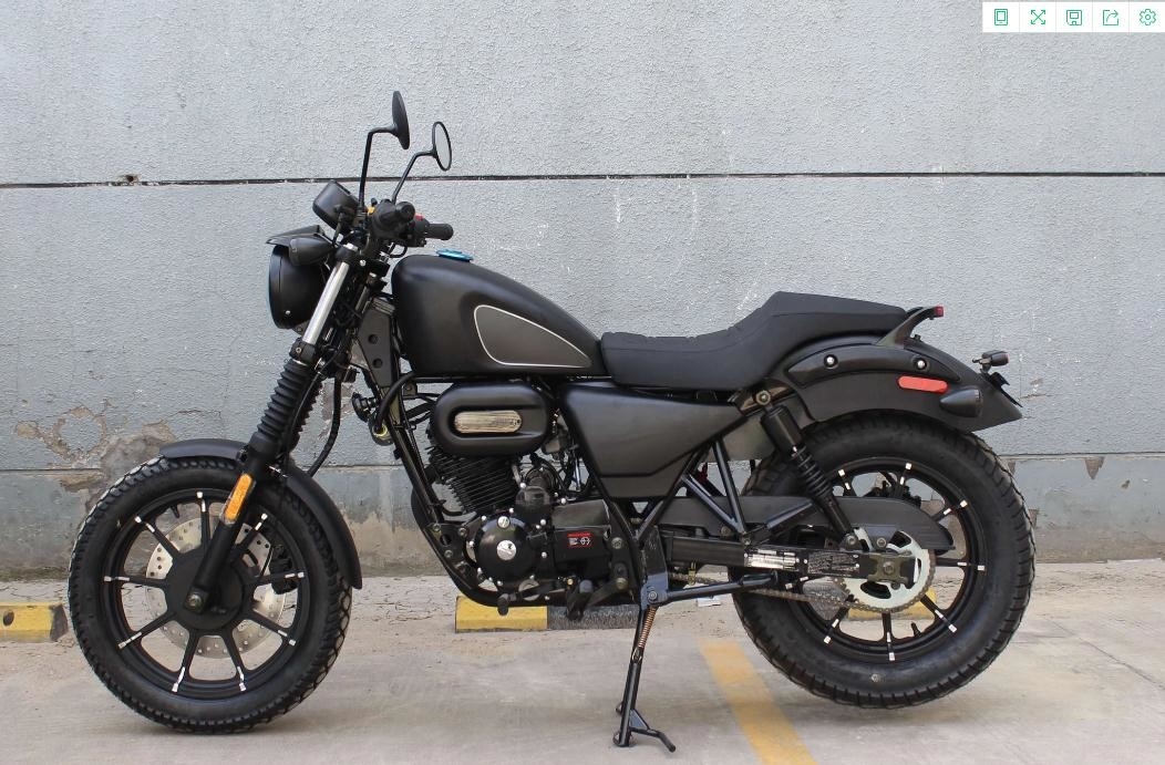 Type horizontal de course refroidi par air simple du cylindre 250cc Chopper Motorcycle 4