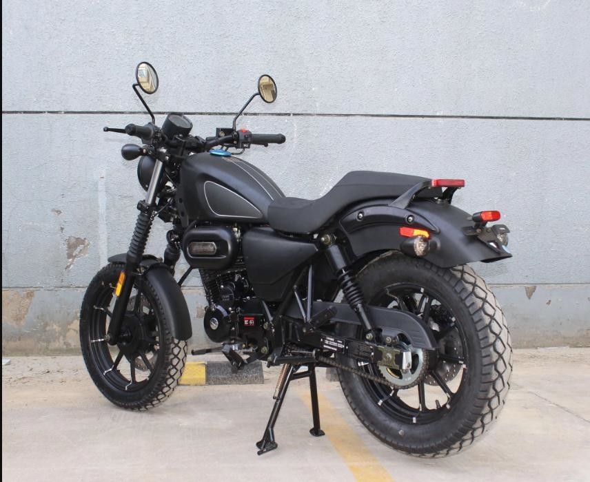 Type horizontal de course refroidi par air simple du cylindre 250cc Chopper Motorcycle 4