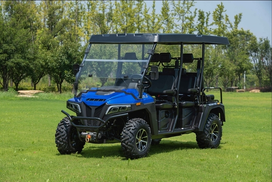450 Max-Deluxe chariot de golf à essence à 6 places avec pare-brise et couverture