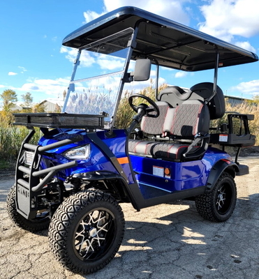 le chariot de golf 48V électrique 4 Seater a soulevé le golf de service UTV - bleu d'édition renégate